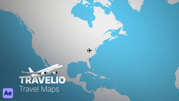 Travelio | Travel Maps Infographics template preview