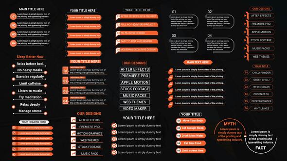 List Titles Pack Titles template preview