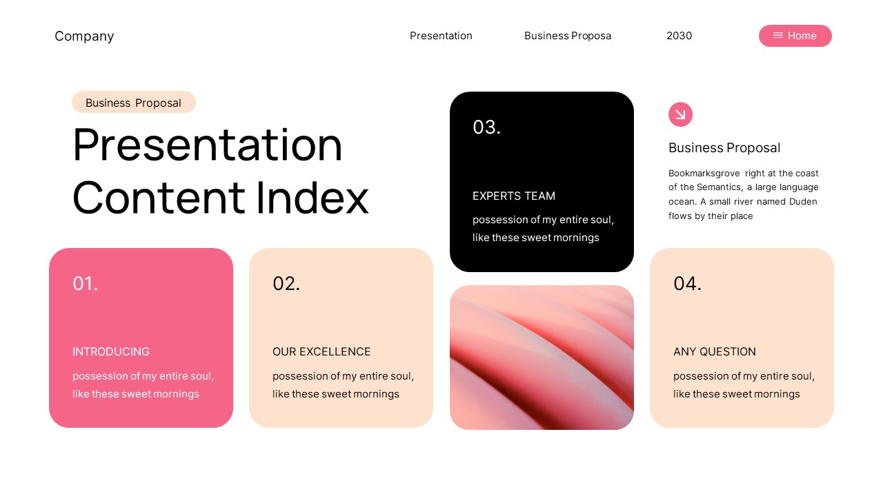 Black Pink White Business Proposal Presentation PowerPoint ...