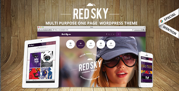 Red Sky - One Page Creative Theme - Portfolio Creative