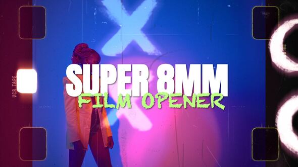 Super 8 Film Opener Openers template preview