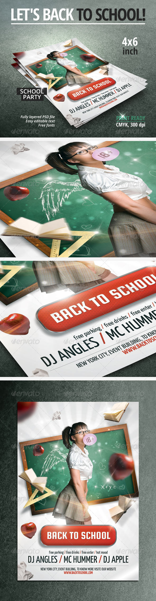Back To School Party FLyer - Clubs & Parties Events