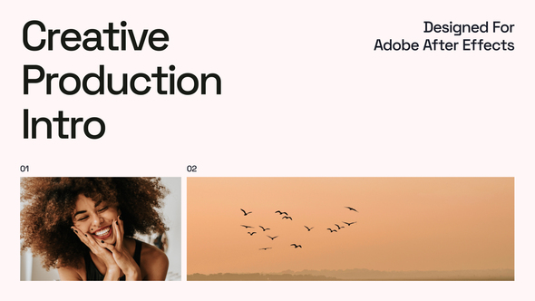 Creative Production Intro Product Promo template preview