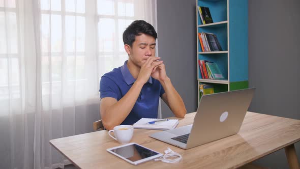 Asian Man Frustration alt