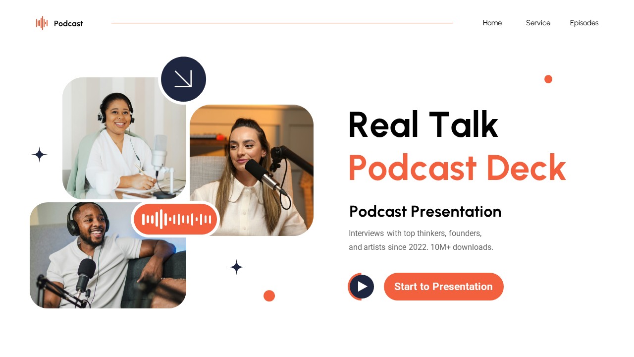 Podcast PowerPoint Template, Presentation Templates | GraphicRiver