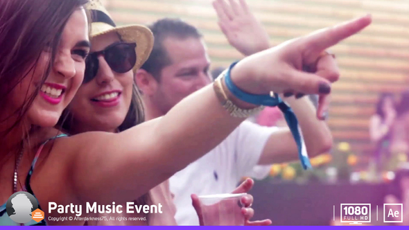 Party Music Event Video Displays template preview