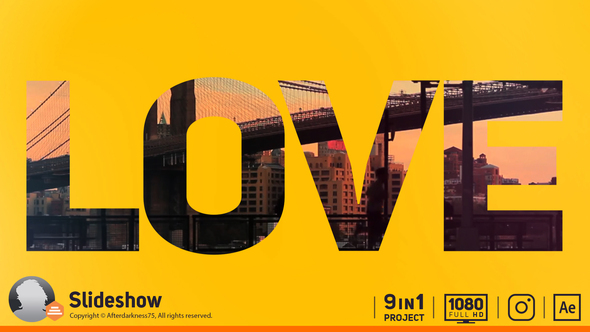 Slideshow Video Displays template preview