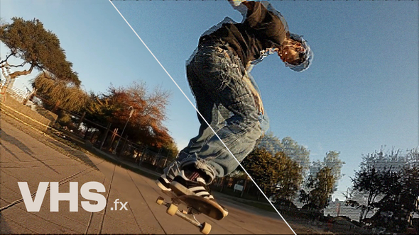 VHS Effect Elements template preview