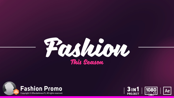 Fashion Promo Video Displays template preview