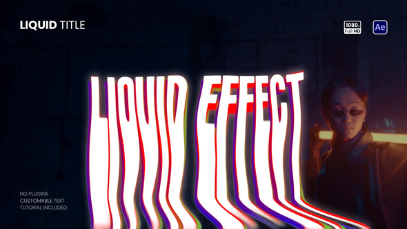 Gaze Liquid Titles Titles template preview