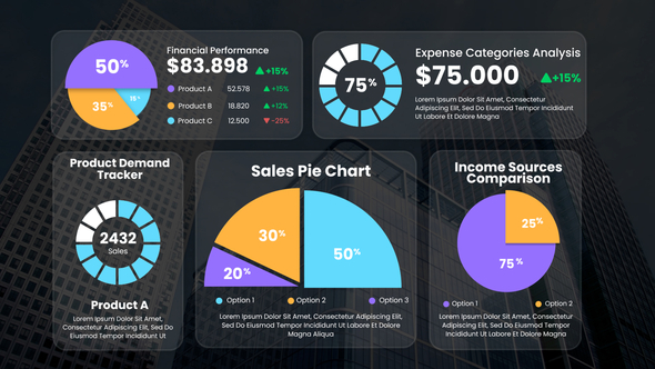 Pie Chart Infographic Infographics template preview