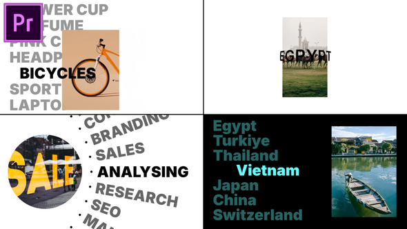 Carousel Slides MOGRT Video Displays template preview