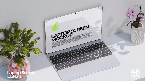 Laptop Screen Mockup Premiere Premiere Pro template preview