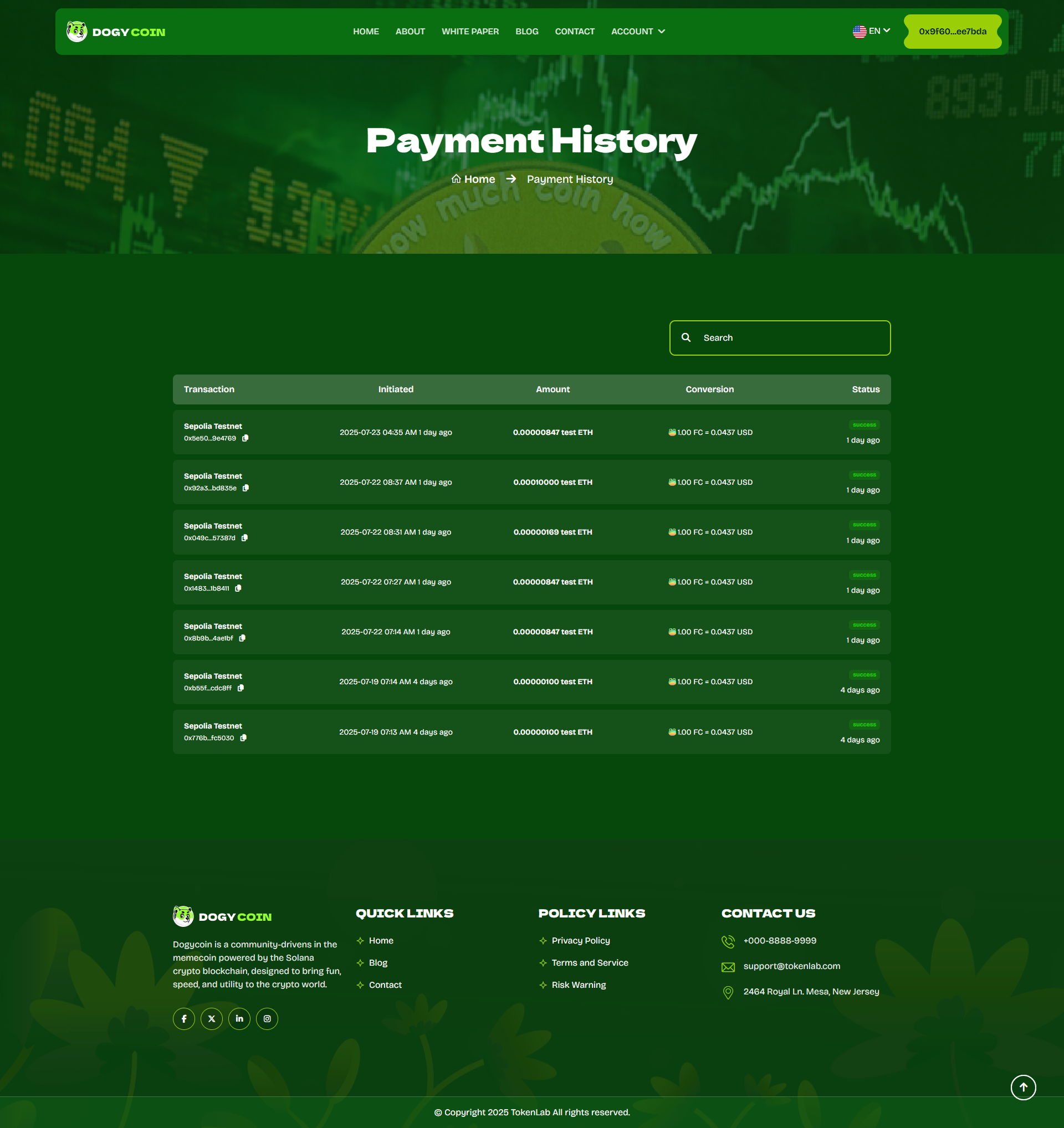 TokenLab - MemeCoin And Token PreSale Platform by ViserLab | CodeCanyon