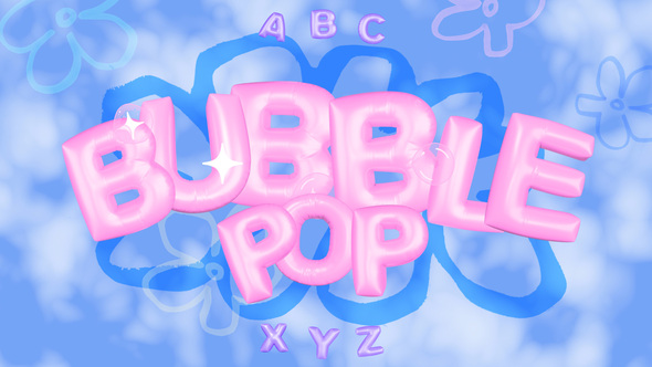 Bubble Pop Title Pack Elements template preview