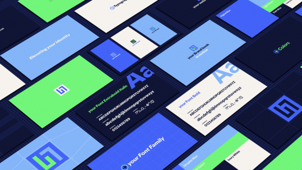 Your Brandbook in Motion Titles template preview