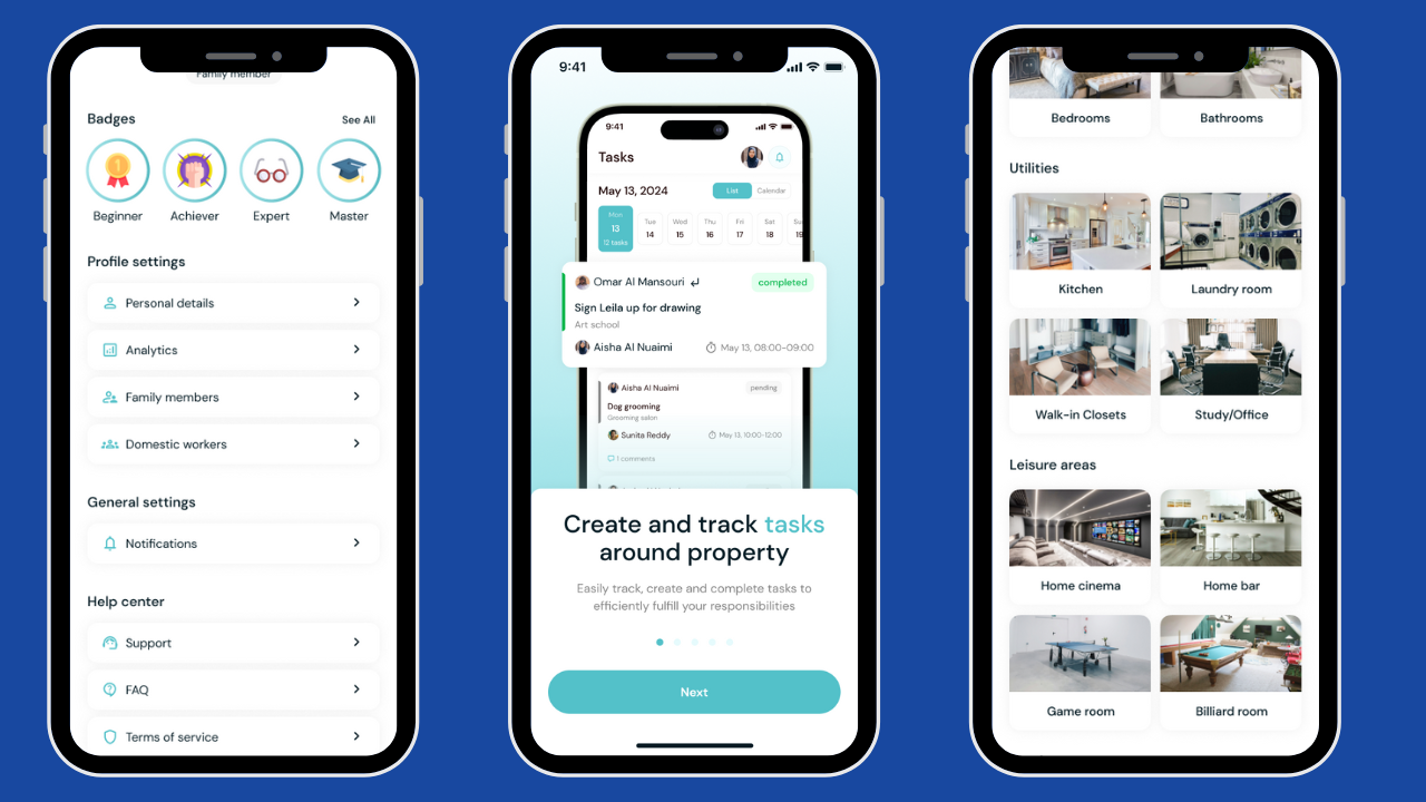 Home Management Flutter App Template | Family Organizer, Task Tracker ...