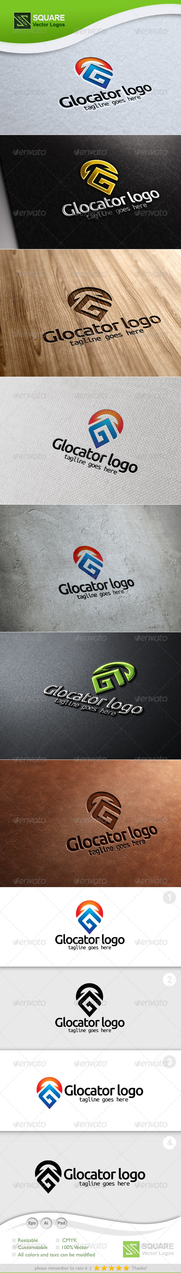 G, Locator Vector Logo Template - Letters Logo Templates