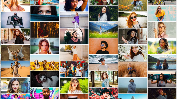 Mosaic Logo Opener Openers template preview