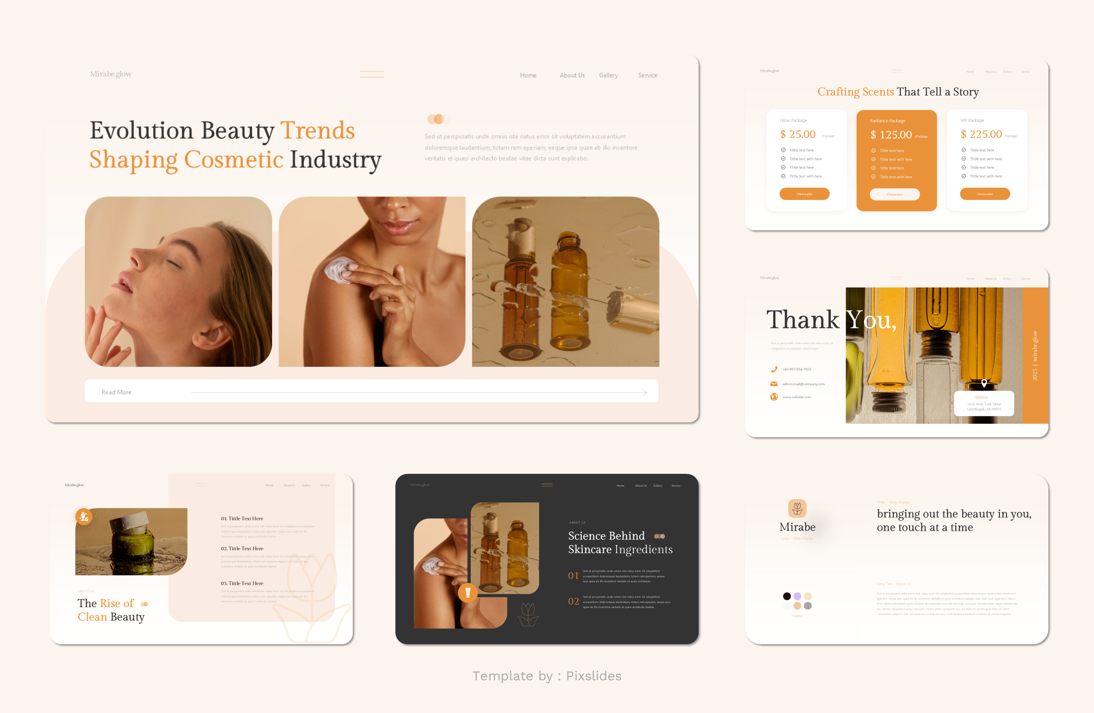 Mirabe - Cosmetic and Beauty PowerPoint Presentation Template ...
