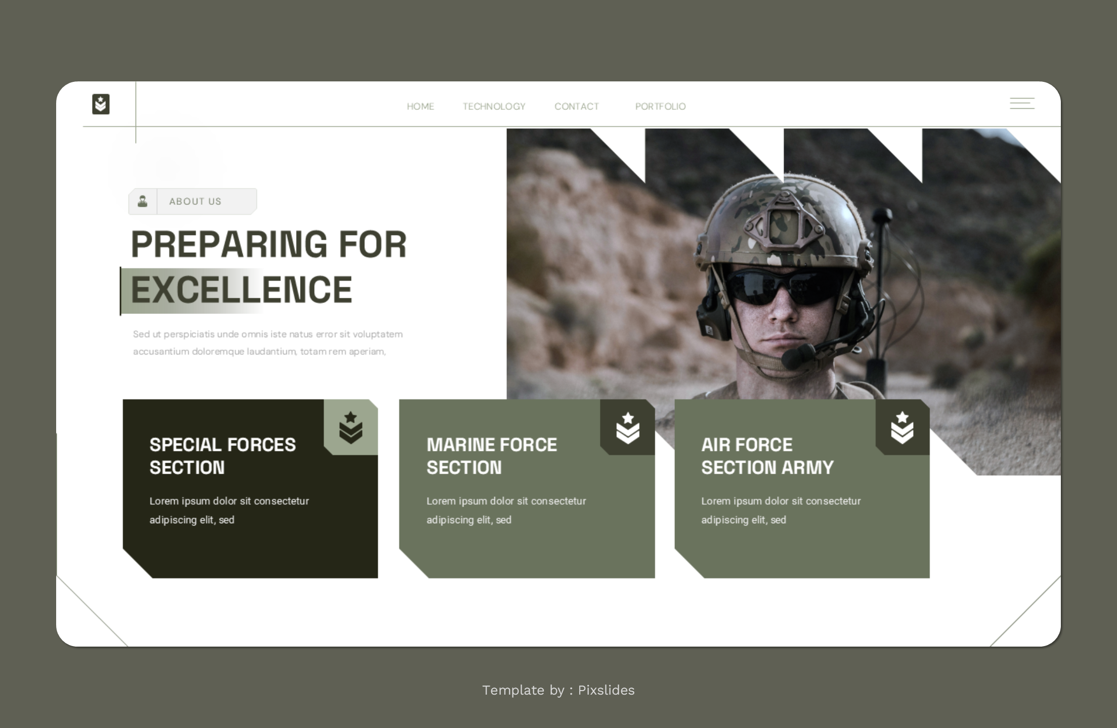 Milideck - Military PowerPoint Presentation Template, Presentation ...