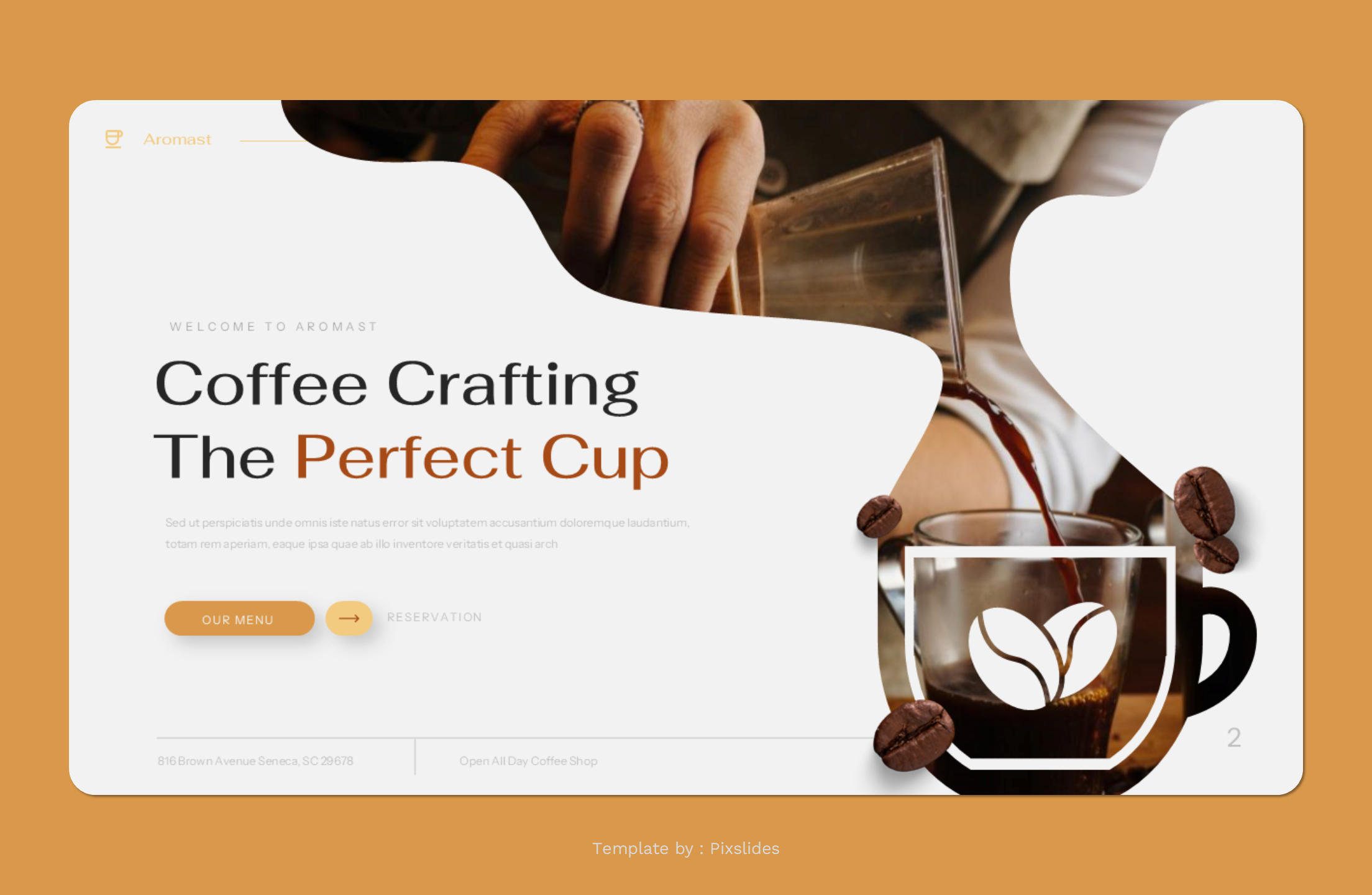 Aromasta - Coffee Shop & Caffe PowerPoint Presentation Template ...