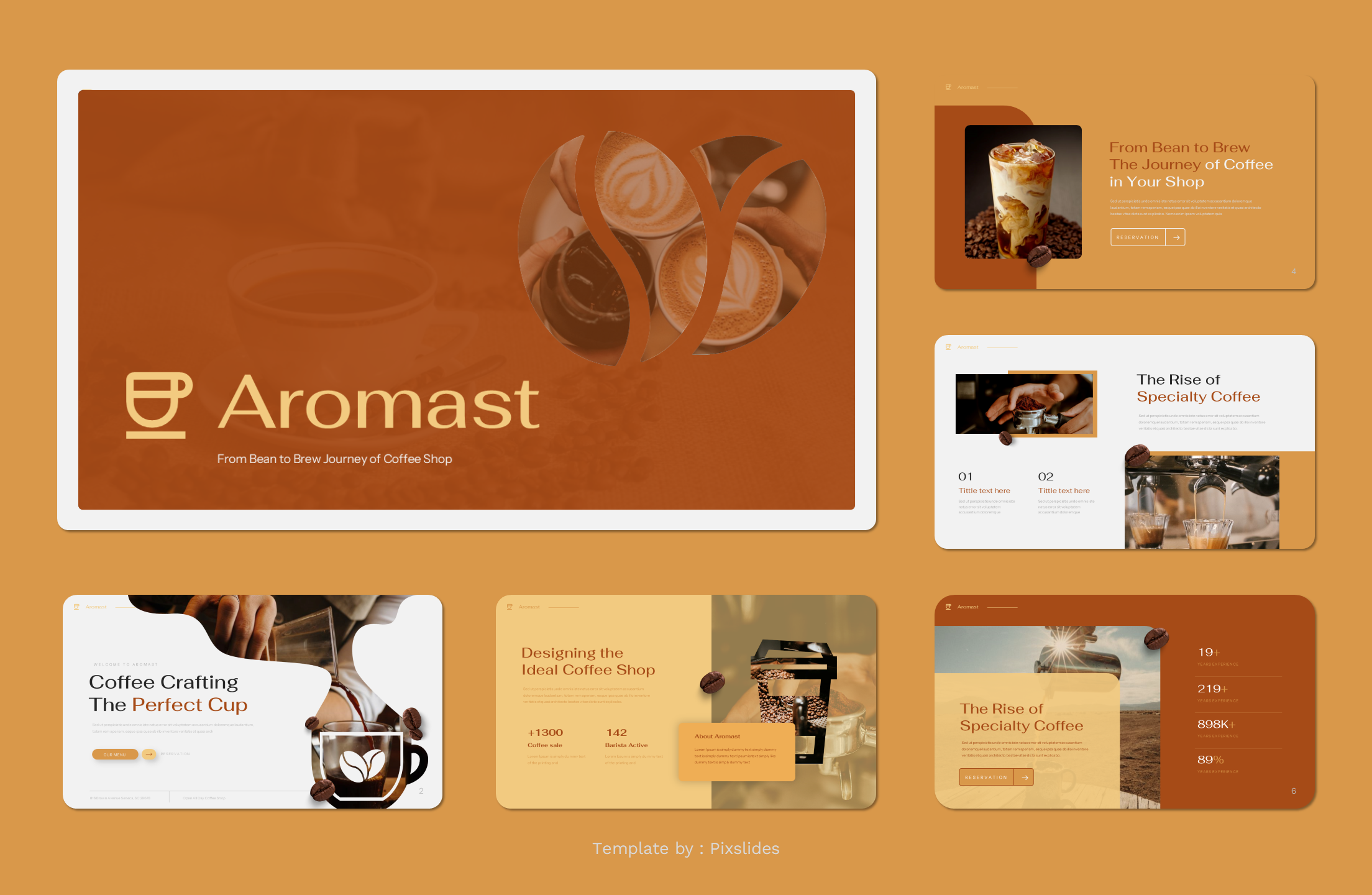 Aromasta - Coffee Shop & Caffe Keynote Presentation Template ...