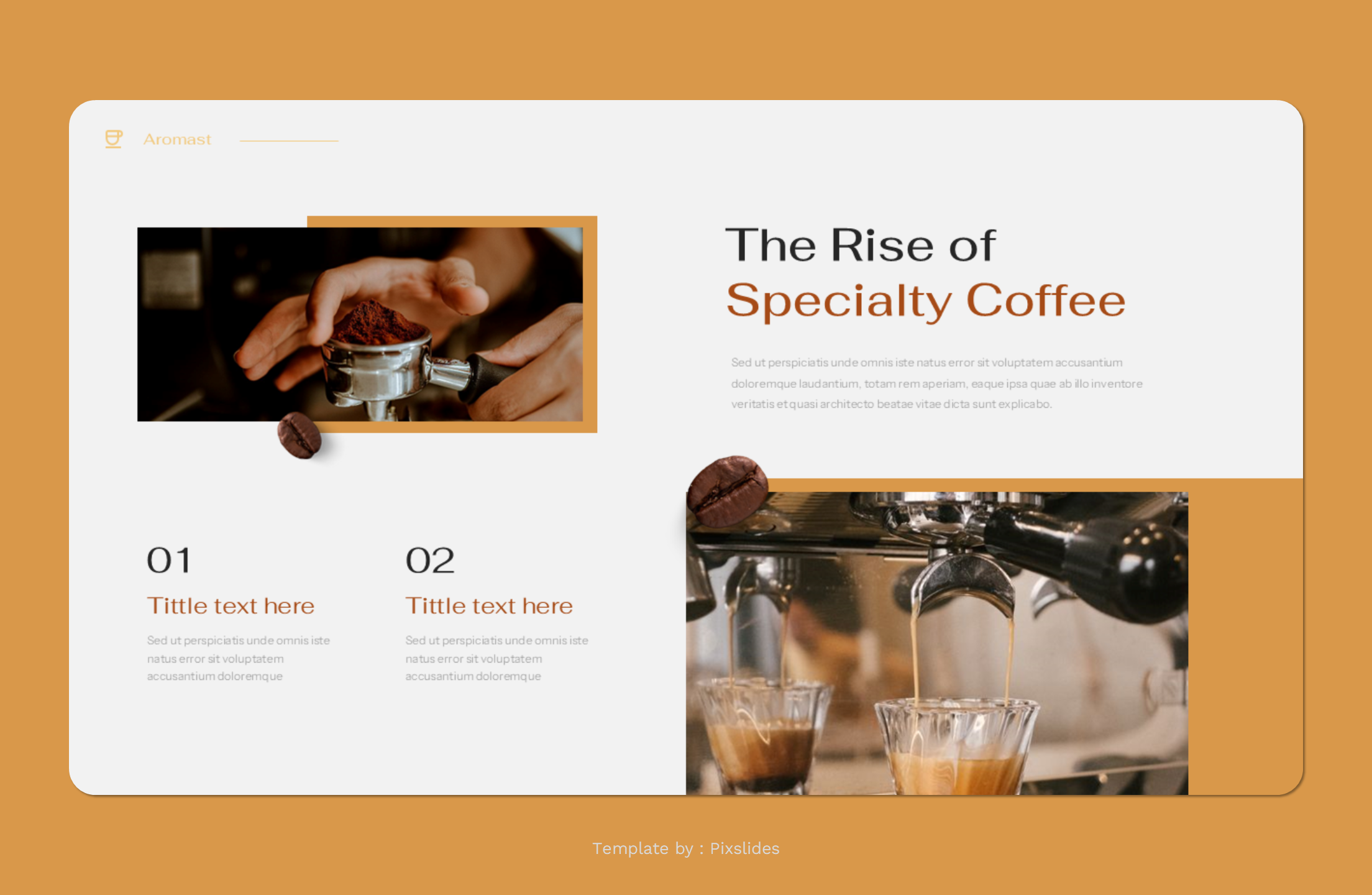 Aromasta - Coffee Shop & Caffe Keynote Presentation Template ...