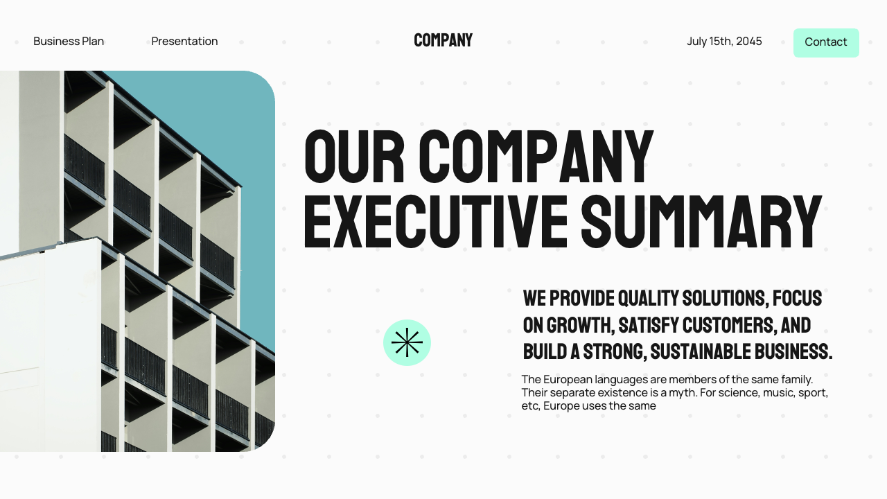 White Blue Bold Modern Business Plan Presentation, Presentation Templates