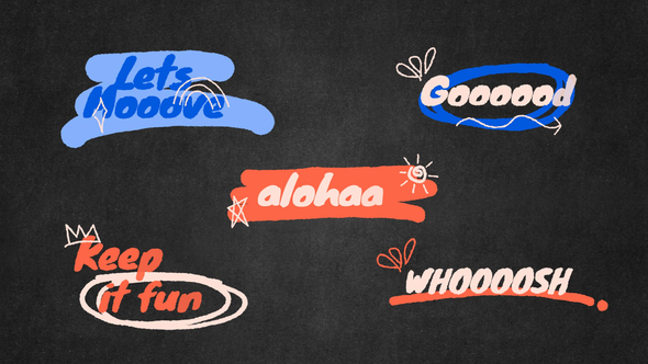Scribble Title Animation Titles template preview