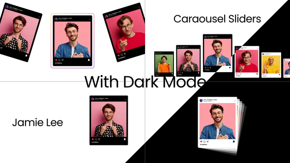 Carousel Sliders Template Video Displays template preview