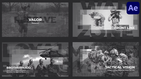 Sergeant Military Opener for After Effects Openers template preview