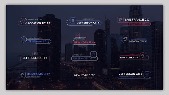 Location Line Titles Titles template preview