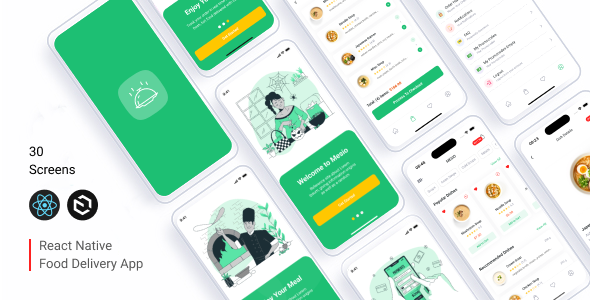 Mesio - Food Delivery App (React Native + Payload CMS)
