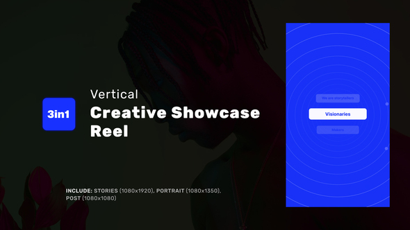 Creative Showcase Reel Openers template preview