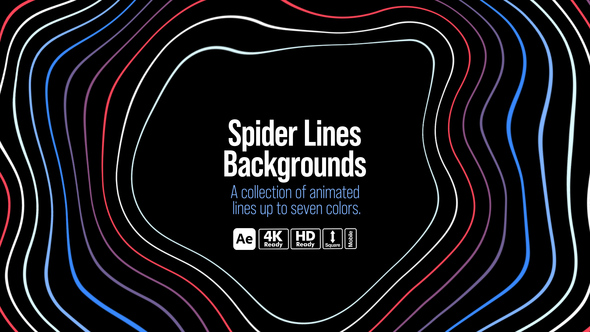 Spider Lines Backgrounds Elements template preview