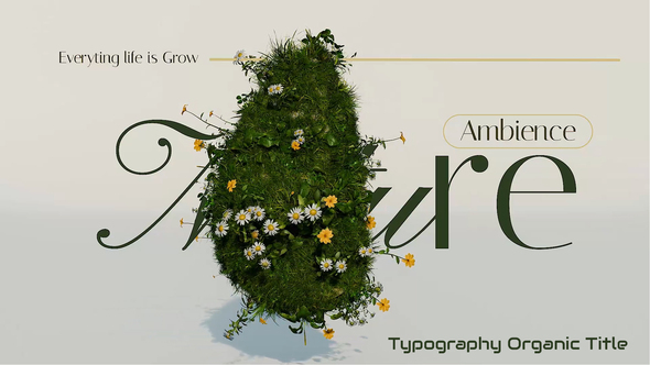 Typography Organic Title Titles template preview
