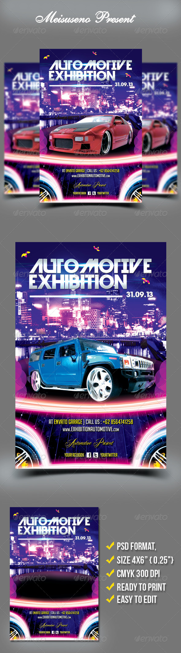 Automotive Exhibition Flyer Template - Miscellaneous Events