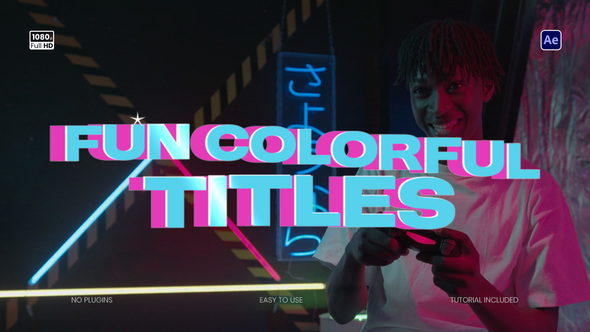 Fun Colorful Titles Titles template preview