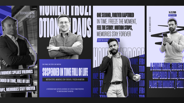 Freeze Frame Vertical Reels Pack Openers template preview