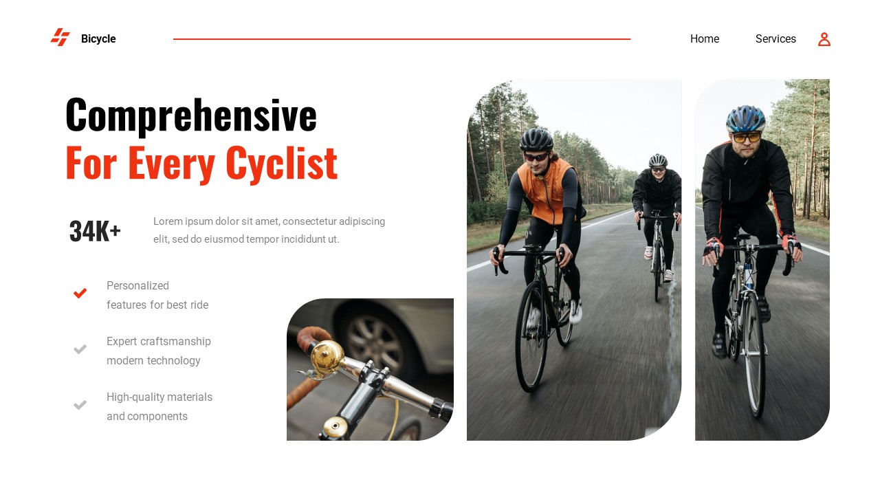 Bicycle PowerPoint Template, Presentation Templates | GraphicRiver