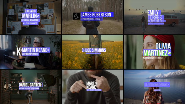 Auto Resize Lower Thirds Titles template preview