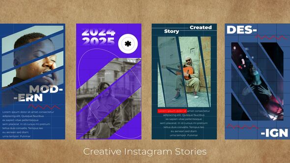 Instagram Stories Titles template preview