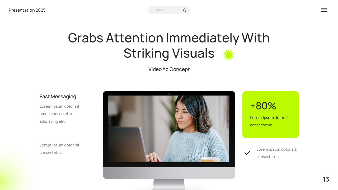 Online Advertising Google Slide Template, Presentation Templates ...