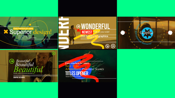 Modern Dynamic Typography | Fast Promo Pack Titles template preview