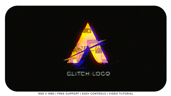 Glitch Logo Logo Stings template preview