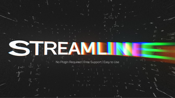 Liquid RGB Text Titles template preview