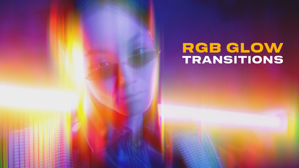 RGB Glow Transitions | After Effects Elements template preview