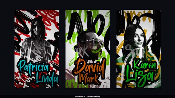 Type Graphics Stories broadcast-packages template preview