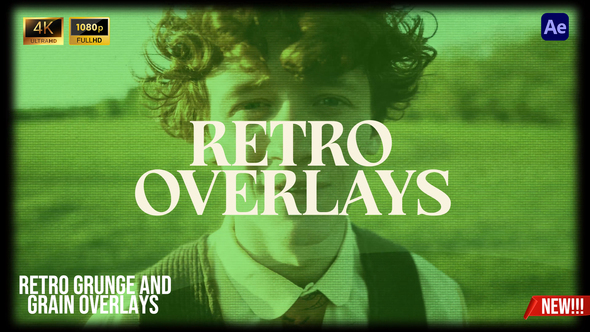 Retro Grunge and Grain Overlays Elements template preview